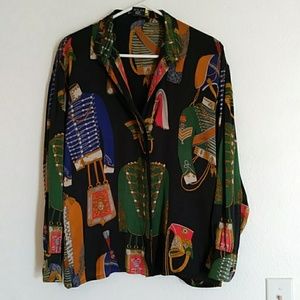 Escada Button Down Blouse